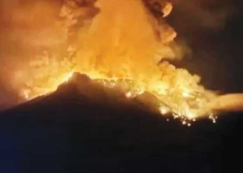 Erupsi Gunung Ruang Mereda, Tetap Lakukan Penanganan Darurat