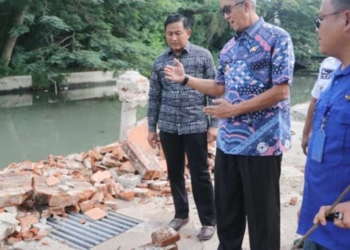 Pedestrian Program Kotaku Panjunan Cirebon yang Roboh segera Diperbaiki