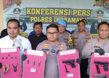 Pelaku Pengrusakan Dua Kafe di Indramayu Dibekuk, Temukan Airsoft Gun, Peluru, dan Ketapel