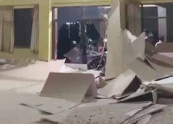 Diguncang Gempa Garut, Plafon Gedung Kwarcab Pramuka Tasimalaya Ambrol