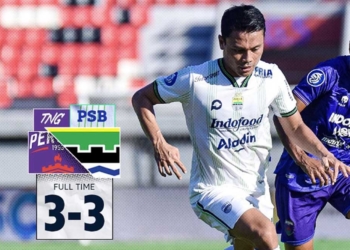 Menang di Babak Pertama, Persib Melempem di Babak Kedua, Bermain Imbang Lawan Persita