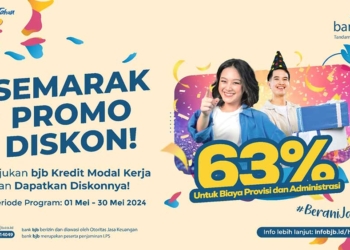 Rayakan HUT ke-63, Bank Bjb Hadirkan Program Semarak Promo Diskon 63% untuk Para Nasabahnya