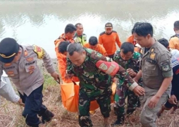 Taufik Ditemukan Tewas di Sungai Sindupraja Majalengka