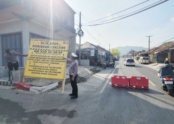 Jalur Nasional Majalengka Kuningan Ditutup Sementara