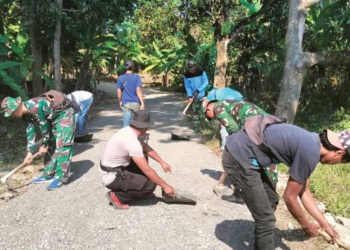 Sepekan TMMD di Desa Kubang Cirebon, Progres Pengerjaan Infrastruktur Menggembirakan