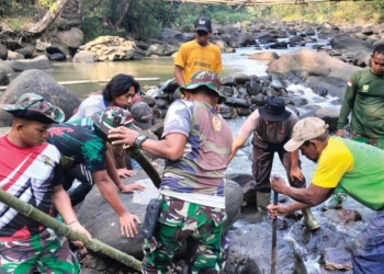 Dukung Infrastruktur Pertanian, Kodim 0620 Luncurkan Program Pipanisasi di TMMD Kabupaten Cirebon