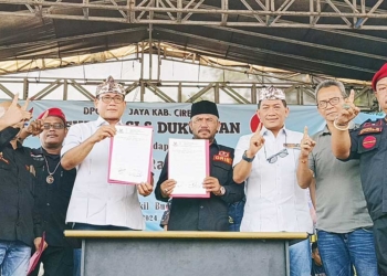 Rahim Terima Dukungan GRIB Jaya di Pilbup Cirebon 2024