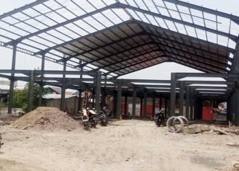 Revitalisasi Pasar Palimanan Cirebon Sudah 48 Persen