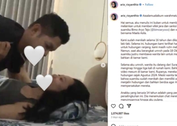 Bimo Aryo Tejo Diduga Selingkuhi Ariyanti saat Pergi Umroh