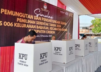 KPU Kabupaten Cirebon Gelar Simulasi Pemungutan dan Tungsuara