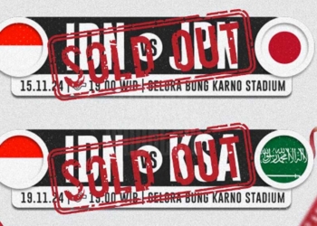 Kualifikasi Piala Dunia 2026, Tiket Timnas Indonesia Vs Jepang dan Arab Saudi Ludes, PSSI Raup Rp90 Miliar