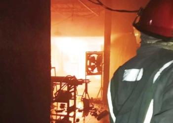 Pabrik Pembuat Briket Arang di Cirebon Terbakar