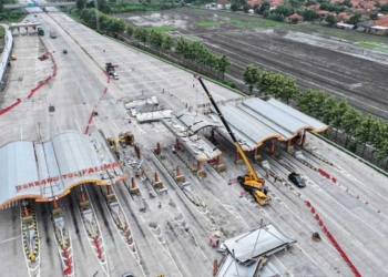 Eks Gerbang Tol Palimanan Utama Cirebon Dibongkar, Perjalanan Libur Nataru Jadi Seamless