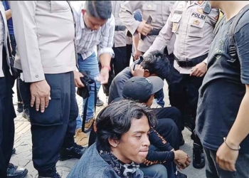 Menyusup di Demo Mahasiwa Cirebon, Belasan Perusuh Ditangkap