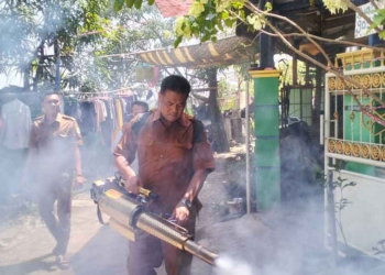 DBD Mewabah, Pemdes Bojong Kulon Cirebon Fogging Mandiri