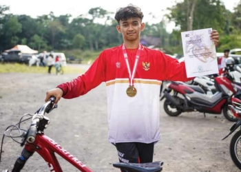 Atlet Sepeda Kabupaten Cirebon Raih Emas Kejurnas MTB 2025