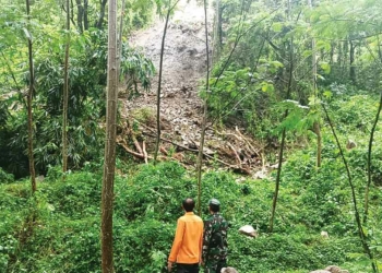 Tebing Hutan Cipanas Cirebon Longsor Tutup Akses Warga