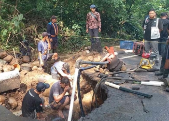 Darurat, Perbaikan Pipa Utama PDAM Kota Cirebon Diameter 600 mm Dikebut